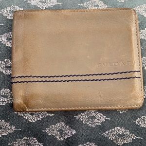 Bulgari leather wallet